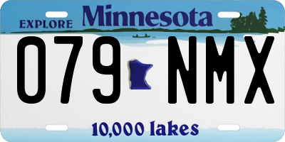 MN license plate 079NMX