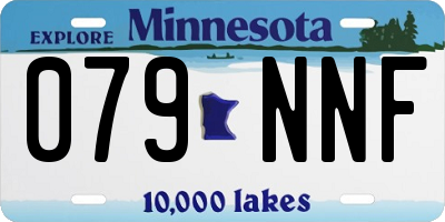 MN license plate 079NNF