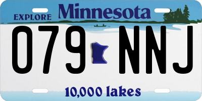 MN license plate 079NNJ
