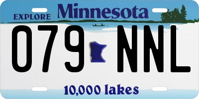 MN license plate 079NNL
