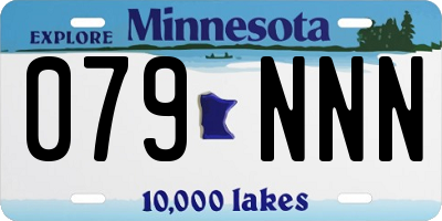MN license plate 079NNN