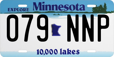 MN license plate 079NNP