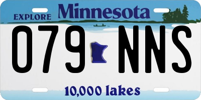 MN license plate 079NNS