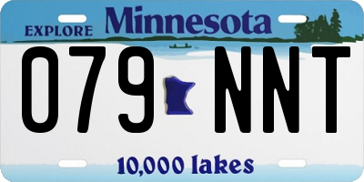 MN license plate 079NNT