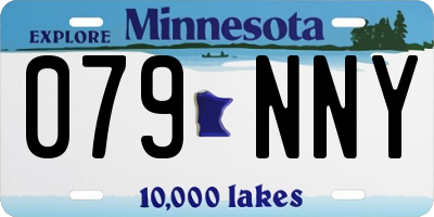 MN license plate 079NNY