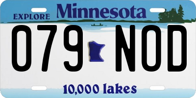 MN license plate 079NOD