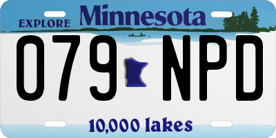 MN license plate 079NPD