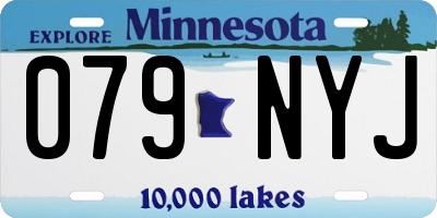 MN license plate 079NYJ