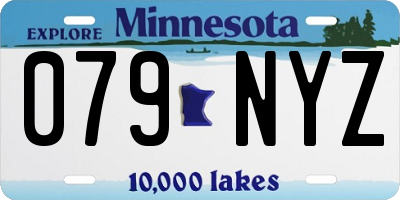 MN license plate 079NYZ