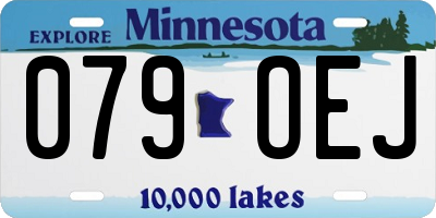 MN license plate 079OEJ
