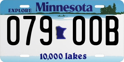 MN license plate 079OOB
