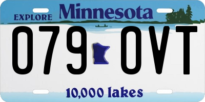MN license plate 079OVT