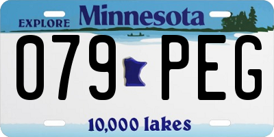 MN license plate 079PEG