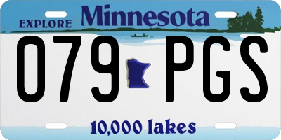 MN license plate 079PGS