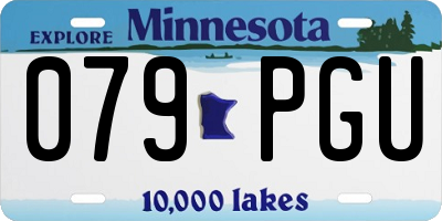 MN license plate 079PGU