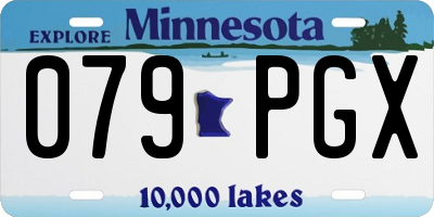 MN license plate 079PGX