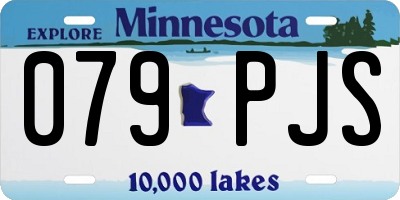 MN license plate 079PJS