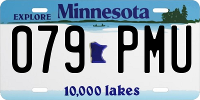 MN license plate 079PMU