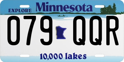 MN license plate 079QQR
