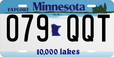 MN license plate 079QQT