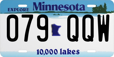 MN license plate 079QQW