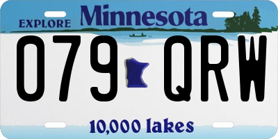 MN license plate 079QRW
