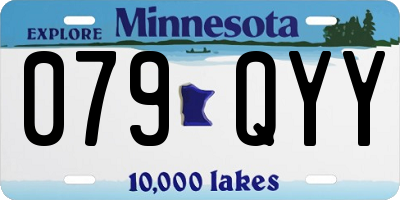 MN license plate 079QYY