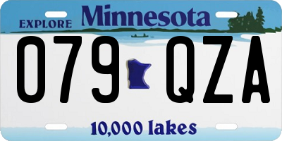 MN license plate 079QZA