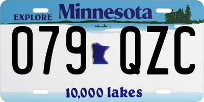 MN license plate 079QZC