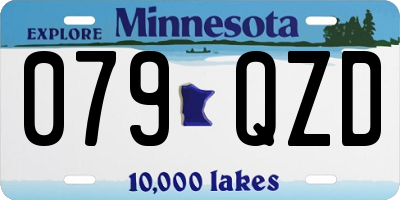 MN license plate 079QZD
