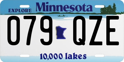MN license plate 079QZE