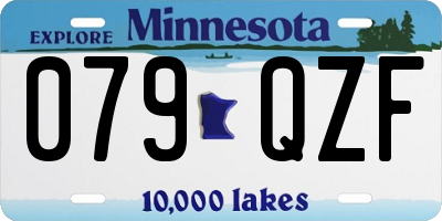 MN license plate 079QZF