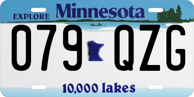 MN license plate 079QZG
