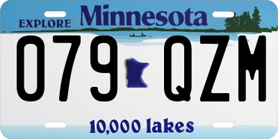 MN license plate 079QZM