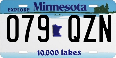 MN license plate 079QZN