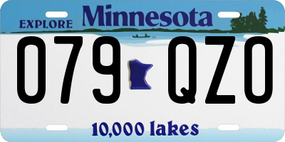 MN license plate 079QZO