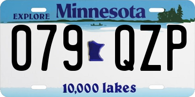 MN license plate 079QZP