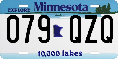 MN license plate 079QZQ