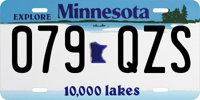 MN license plate 079QZS