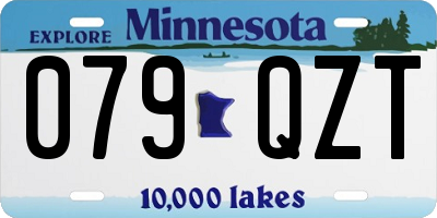 MN license plate 079QZT