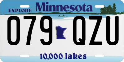 MN license plate 079QZU