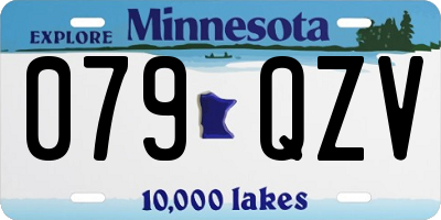 MN license plate 079QZV