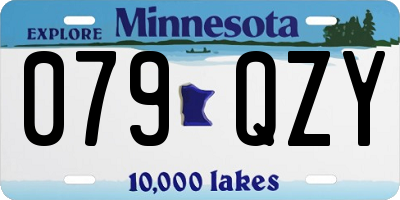 MN license plate 079QZY