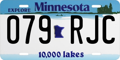 MN license plate 079RJC