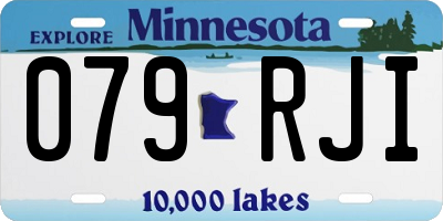 MN license plate 079RJI
