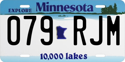 MN license plate 079RJM