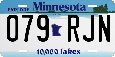 MN license plate 079RJN
