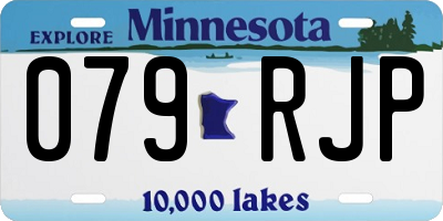 MN license plate 079RJP