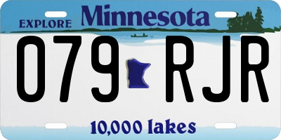 MN license plate 079RJR