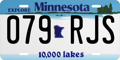 MN license plate 079RJS